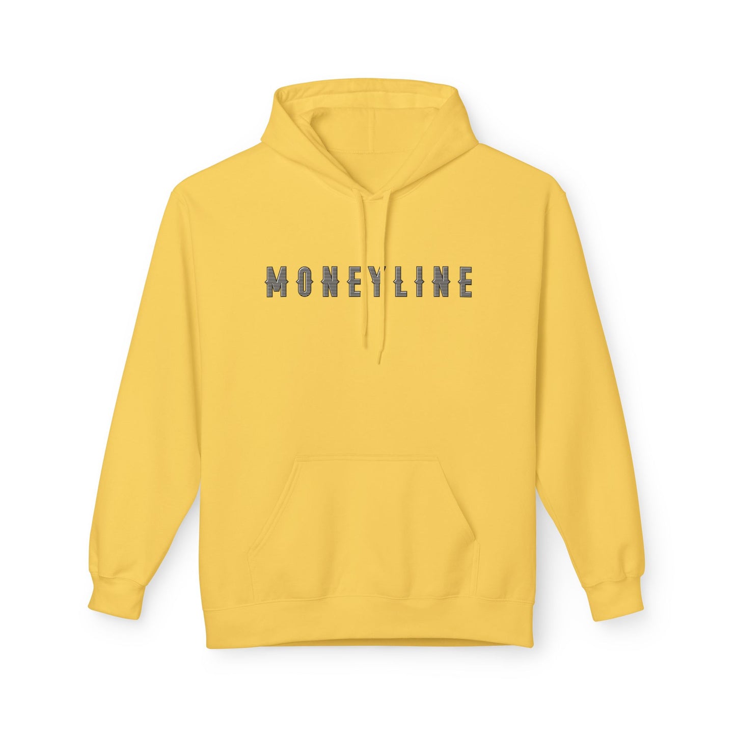 Moneyline Unisex Fleece Hoodie, Cozy Hoodie for Sports Fans, Casual Wear, Unique Gift for Gamers, Fashionable Streetwear