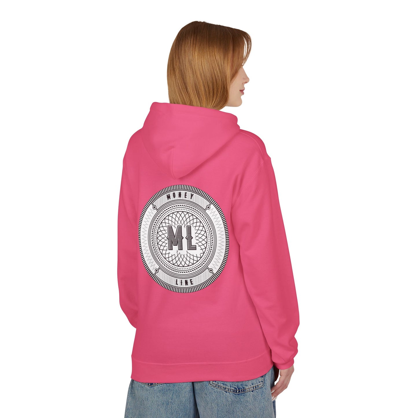 Moneyline Unisex Fleece Hoodie, Cozy Hoodie for Sports Fans, Casual Wear, Unique Gift for Gamers, Fashionable Streetwear