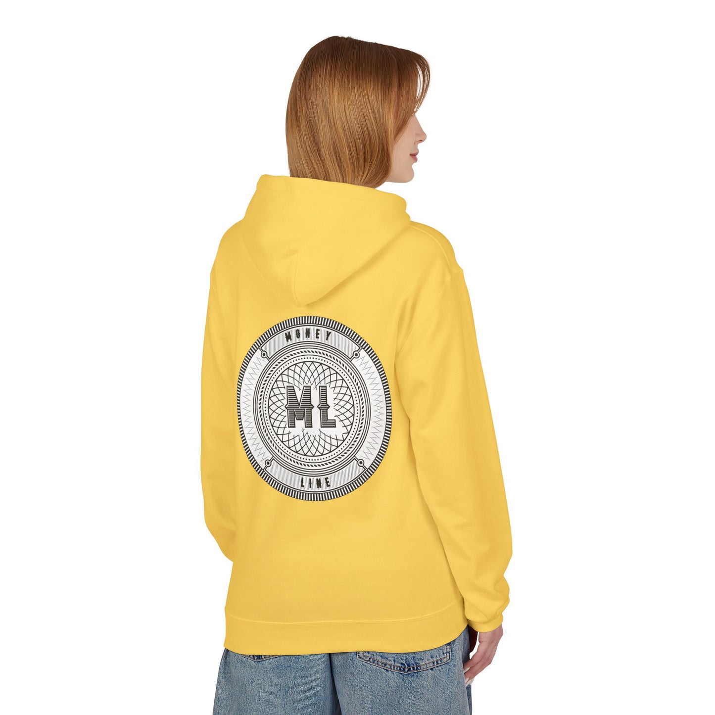 Moneyline Unisex Fleece Hoodie, Cozy Hoodie for Sports Fans, Casual Wear, Unique Gift for Gamers, Fashionable Streetwear
