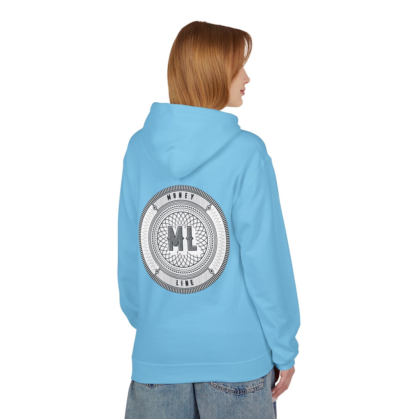 Moneyline Unisex Fleece Hoodie, Cozy Hoodie for Sports Fans, Casual Wear, Unique Gift for Gamers, Fashionable Streetwear
