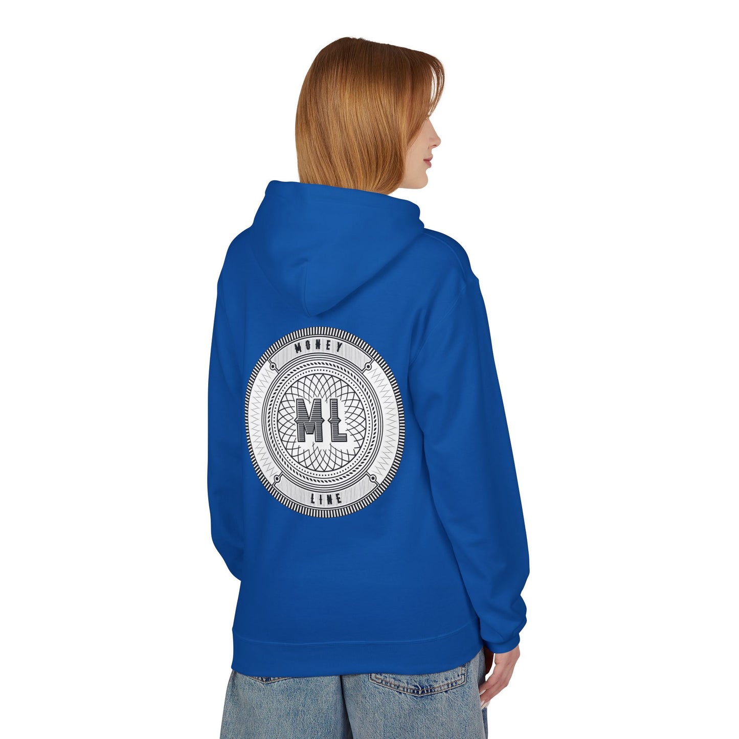 Moneyline Unisex Fleece Hoodie, Cozy Hoodie for Sports Fans, Casual Wear, Unique Gift for Gamers, Fashionable Streetwear