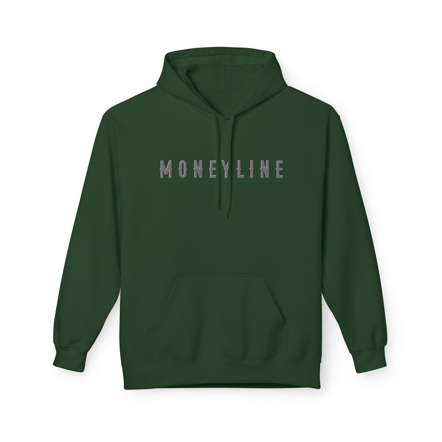 Moneyline Unisex Fleece Hoodie, Cozy Hoodie for Sports Fans, Casual Wear, Unique Gift for Gamers, Fashionable Streetwear