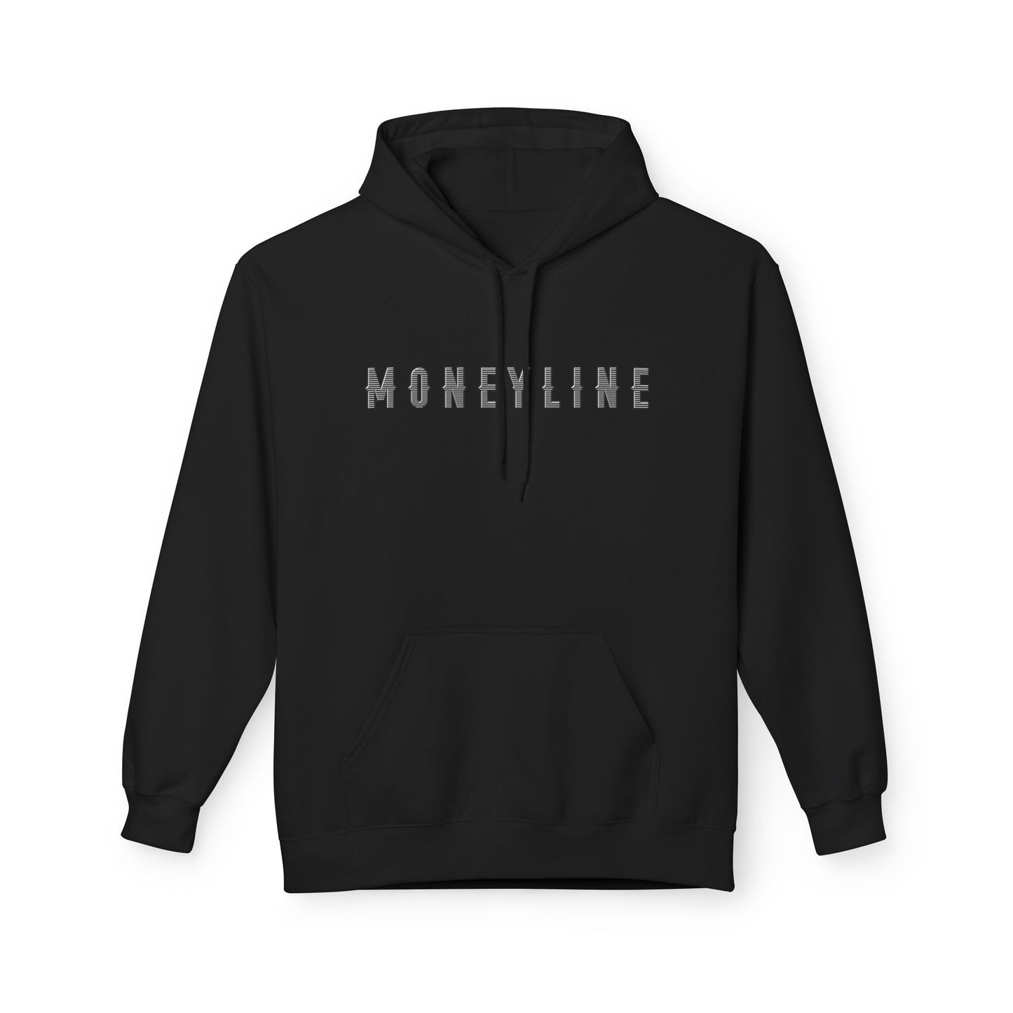 Moneyline Unisex Fleece Hoodie, Cozy Hoodie for Sports Fans, Casual Wear, Unique Gift for Gamers, Fashionable Streetwear