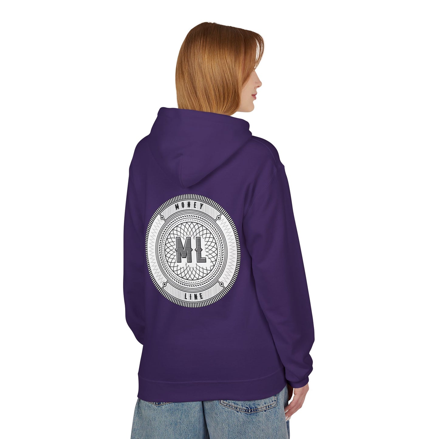 Moneyline Unisex Fleece Hoodie, Cozy Hoodie for Sports Fans, Casual Wear, Unique Gift for Gamers, Fashionable Streetwear