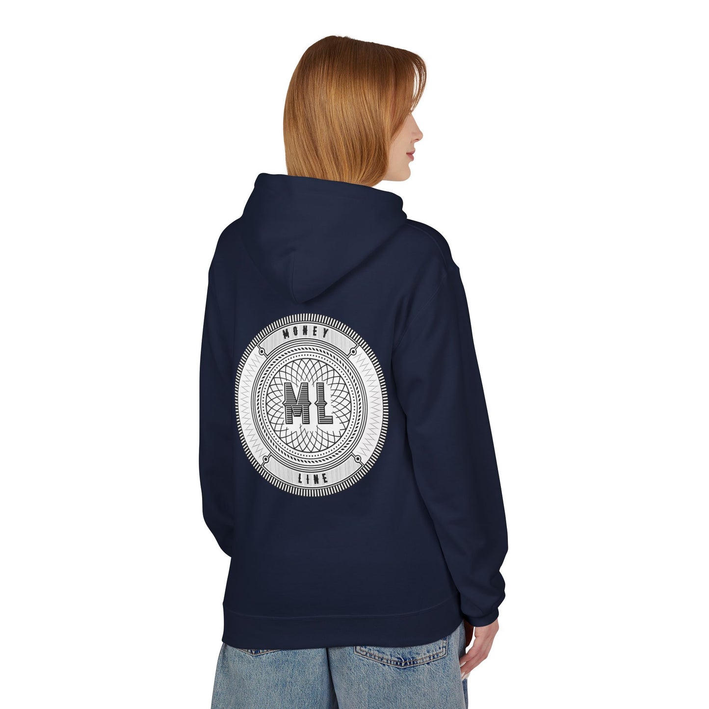 Moneyline Unisex Fleece Hoodie, Cozy Hoodie for Sports Fans, Casual Wear, Unique Gift for Gamers, Fashionable Streetwear