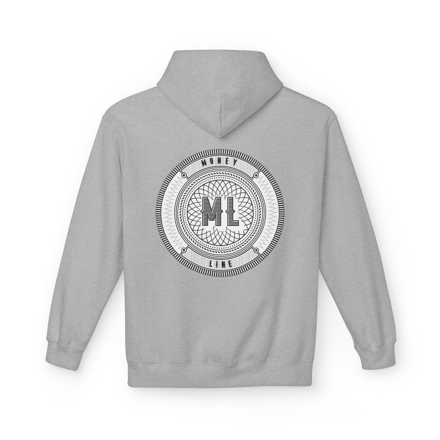 Moneyline Unisex Fleece Hoodie, Cozy Hoodie for Sports Fans, Casual Wear, Unique Gift for Gamers, Fashionable Streetwear