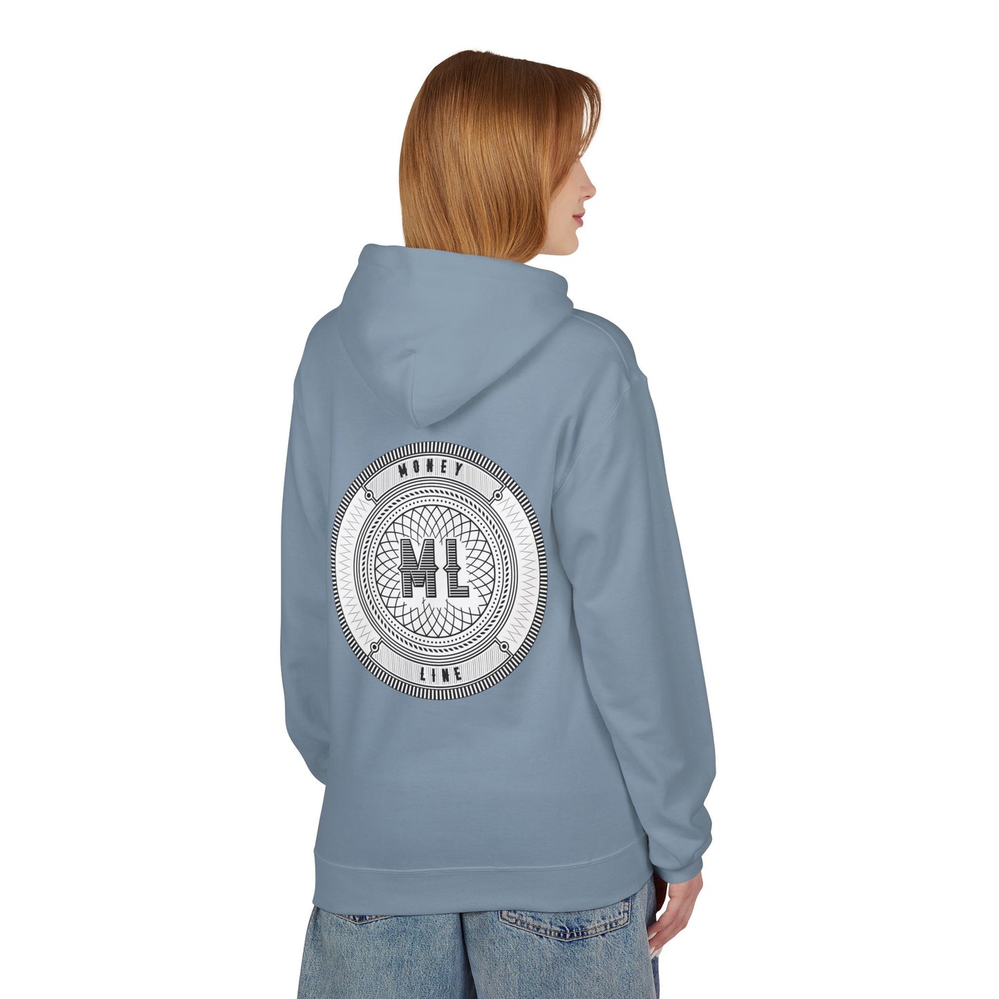 Moneyline Unisex Fleece Hoodie, Cozy Hoodie for Sports Fans, Casual Wear, Unique Gift for Gamers, Fashionable Streetwear