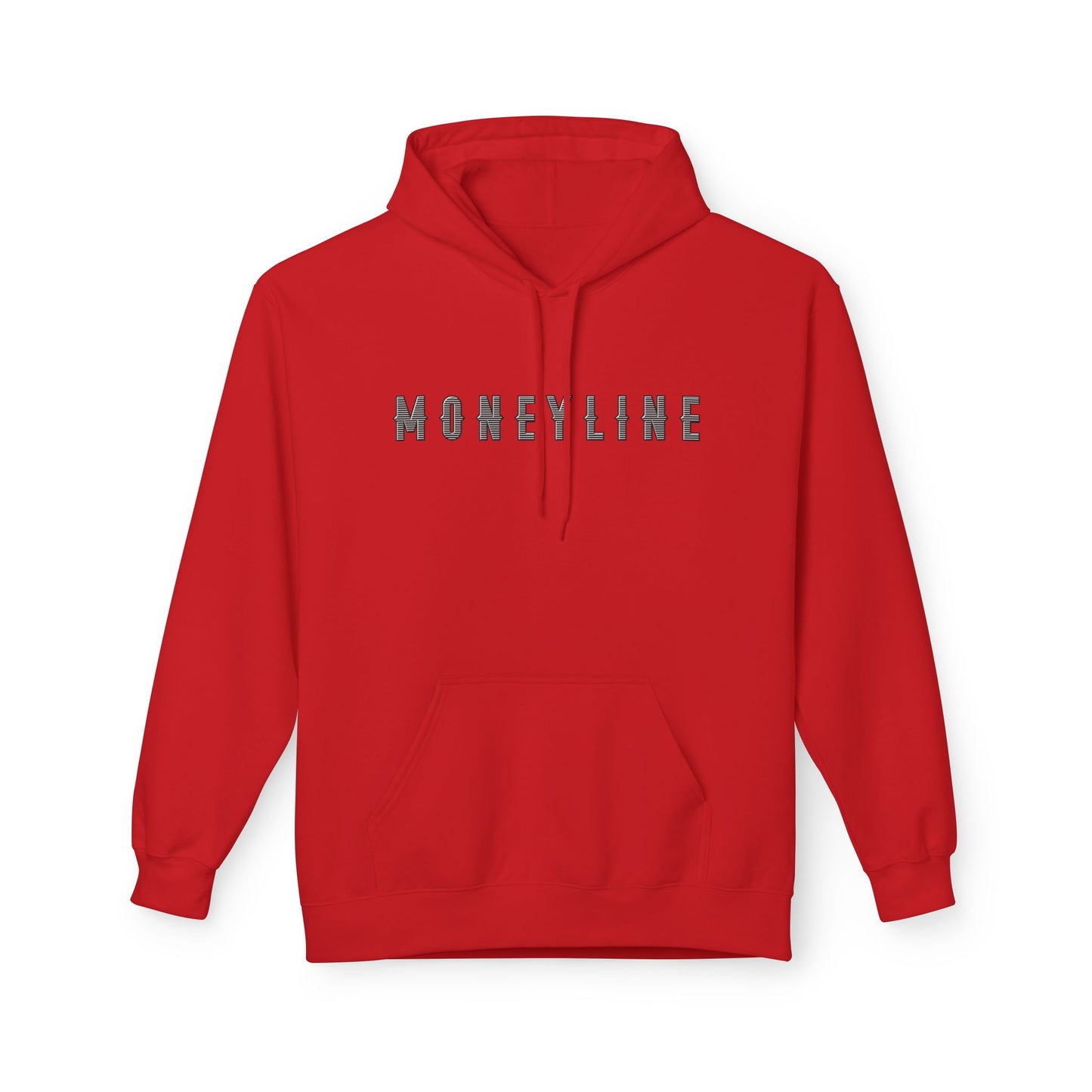 Moneyline Unisex Fleece Hoodie, Cozy Hoodie for Sports Fans, Casual Wear, Unique Gift for Gamers, Fashionable Streetwear
