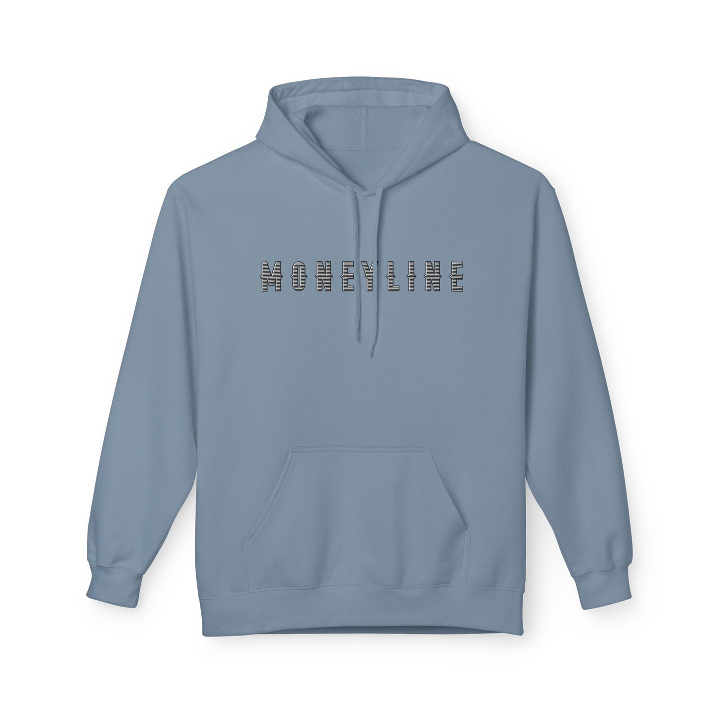 Moneyline Unisex Fleece Hoodie, Cozy Hoodie for Sports Fans, Casual Wear, Unique Gift for Gamers, Fashionable Streetwear