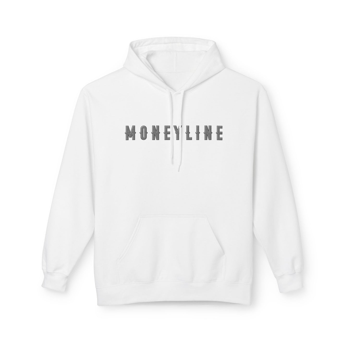 Moneyline Unisex Fleece Hoodie, Cozy Hoodie for Sports Fans, Casual Wear, Unique Gift for Gamers, Fashionable Streetwear