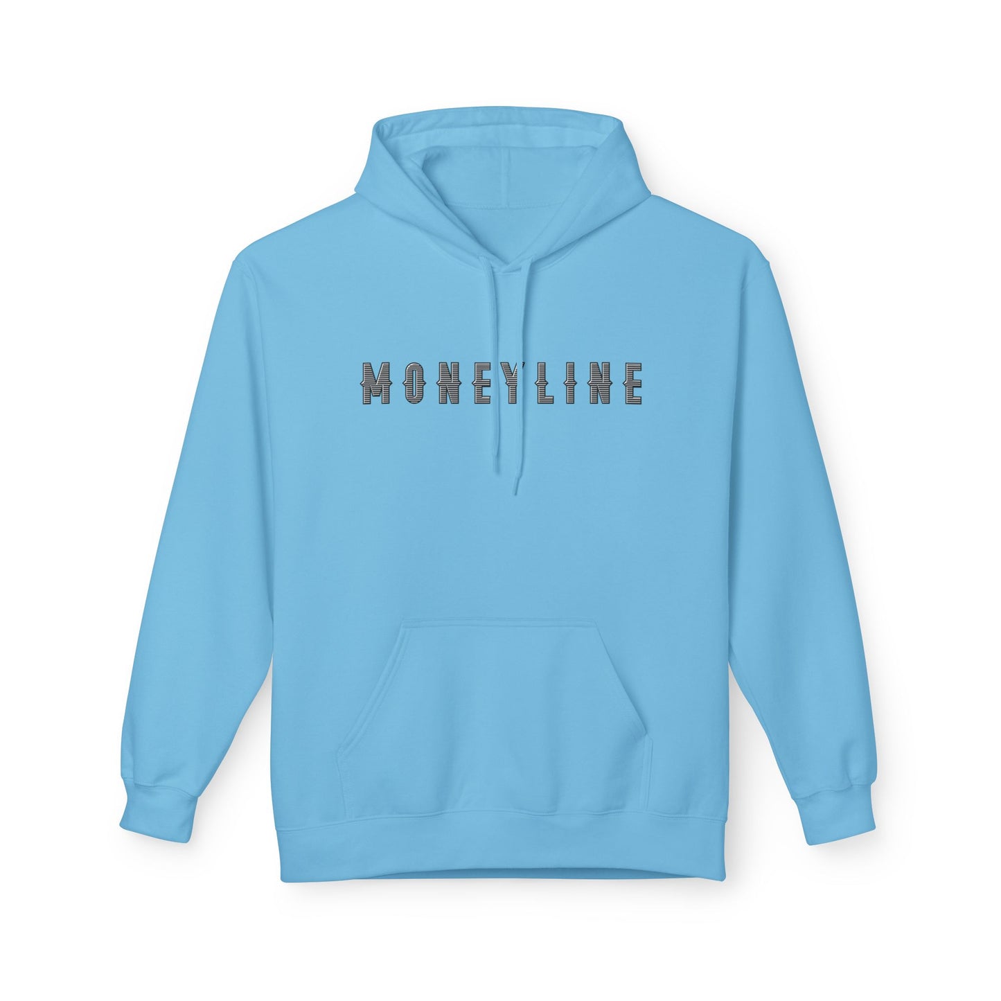 Moneyline Unisex Fleece Hoodie, Cozy Hoodie for Sports Fans, Casual Wear, Unique Gift for Gamers, Fashionable Streetwear