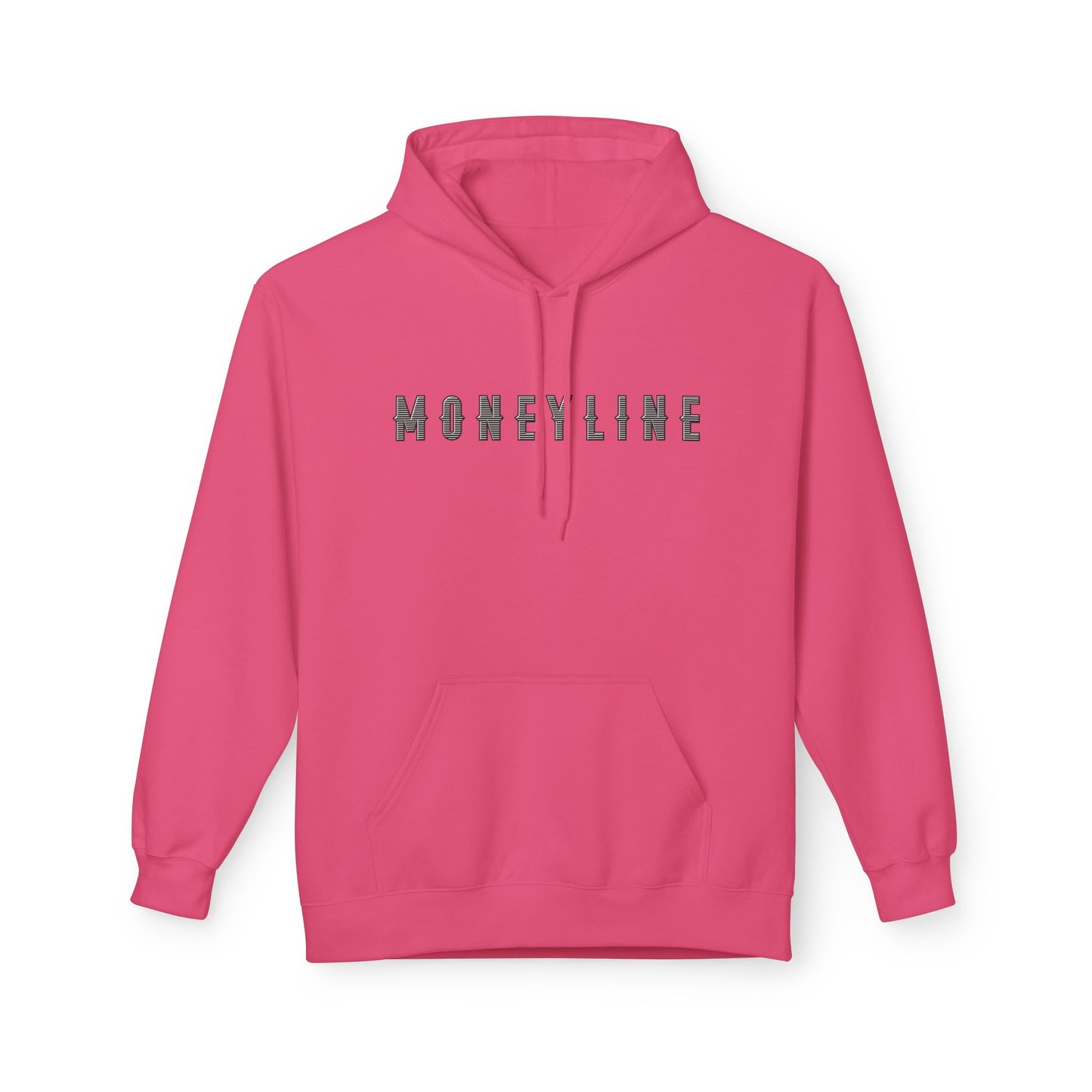 Moneyline Unisex Fleece Hoodie, Cozy Hoodie for Sports Fans, Casual Wear, Unique Gift for Gamers, Fashionable Streetwear