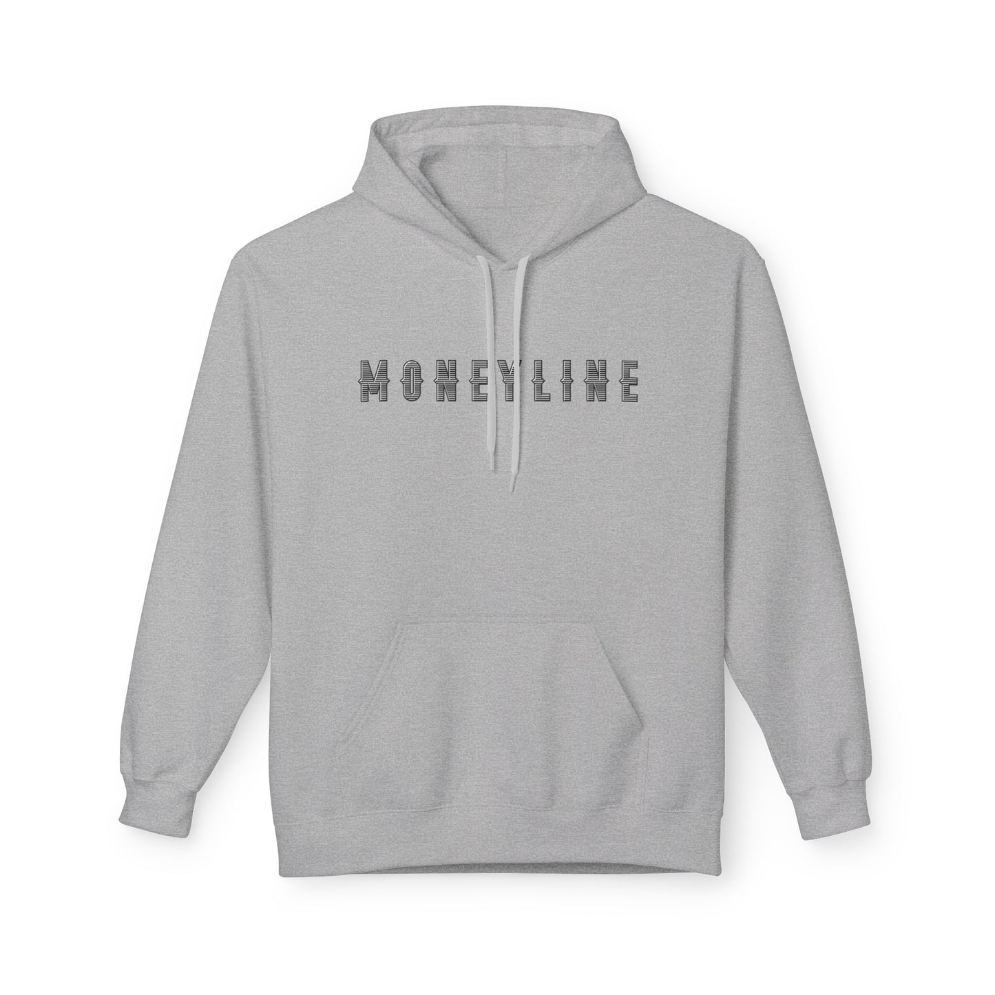 Moneyline Unisex Fleece Hoodie, Cozy Hoodie for Sports Fans, Casual Wear, Unique Gift for Gamers, Fashionable Streetwear